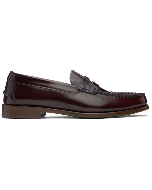 Paul Smith Burgundy Lido Leather Loafers