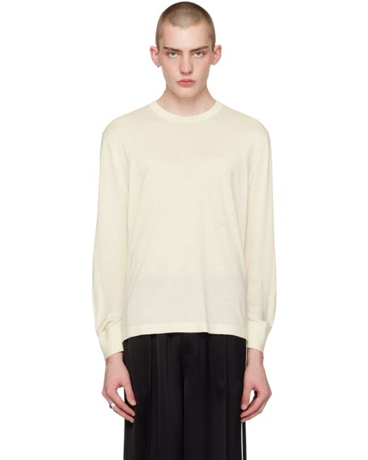 Helmut Lang Off Curved Sleeve Sweater