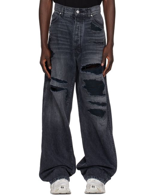 B1Archive Wide Leg 5 Pocket Jeans