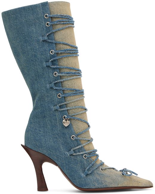 Acne Studios Lace-Up Heel Boots