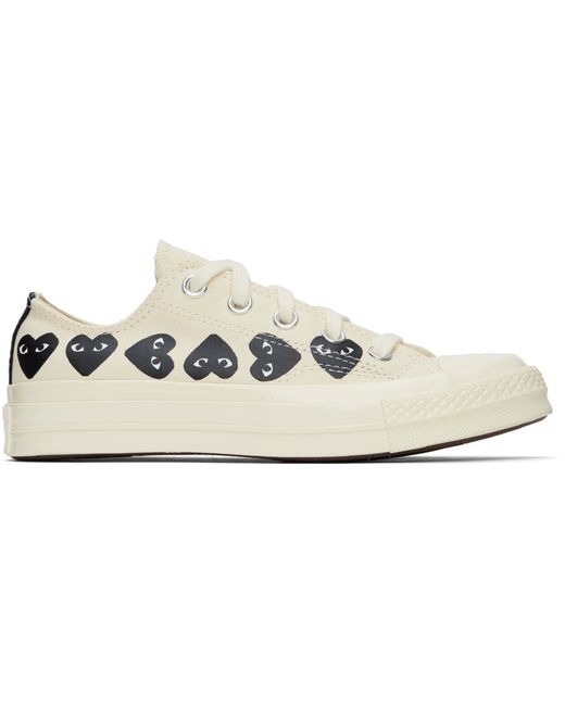 Comme Des Garçons Play Off-White Converse Edition Chuck 70 Multi Heart Sneakers