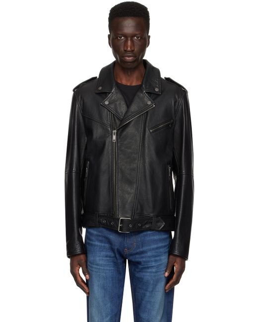 Hugo Boss Zip Leather Jacket