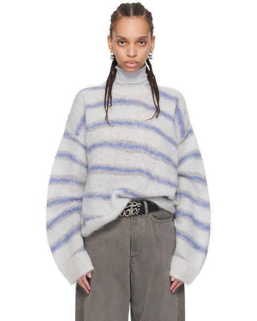 Acne Studios Blue Stripe Sweater