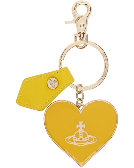 Vivienne Westwood Re-Vegan Mirror Heart Orb Keychain