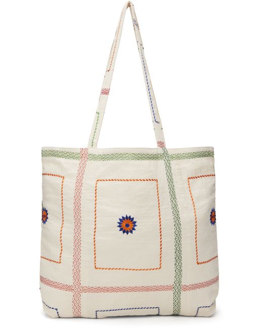 Glass Cypress Off Quilted Tote