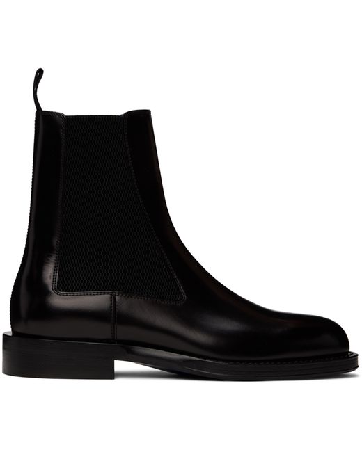 Burberry Leather Tux High Chelsea Boots