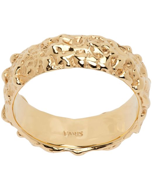 Faris Gold Roca Slim Band Ring