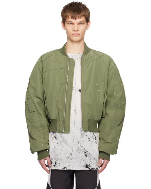 Heliot Emil Exclusive Green Tranquil Bomber Jacket
