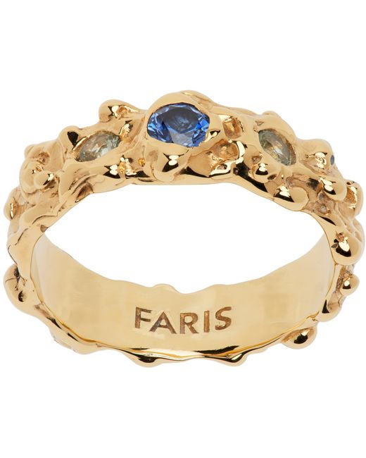Faris Gold Roca Gem Band Ring