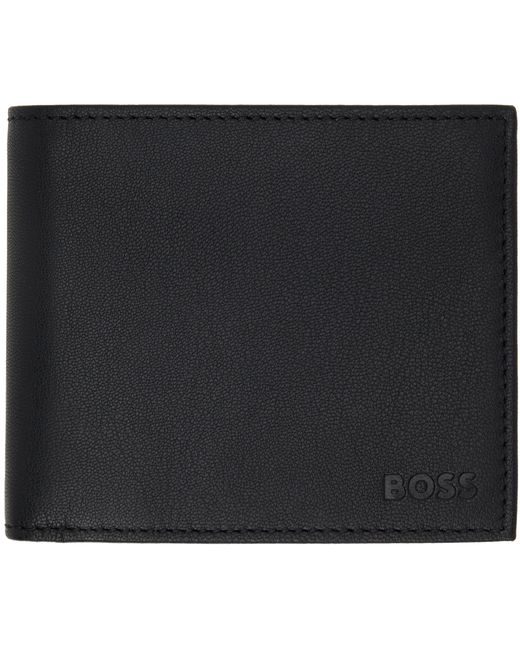 Boss Matte Leather Embossed Logo Wallet