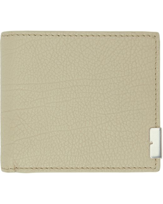 Burberry Taupe B Cut Bifold Wallet