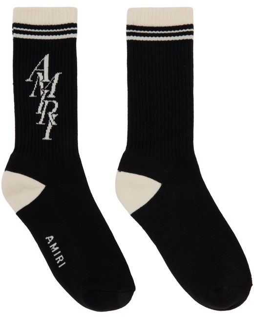 Amiri Stack Logo Socks