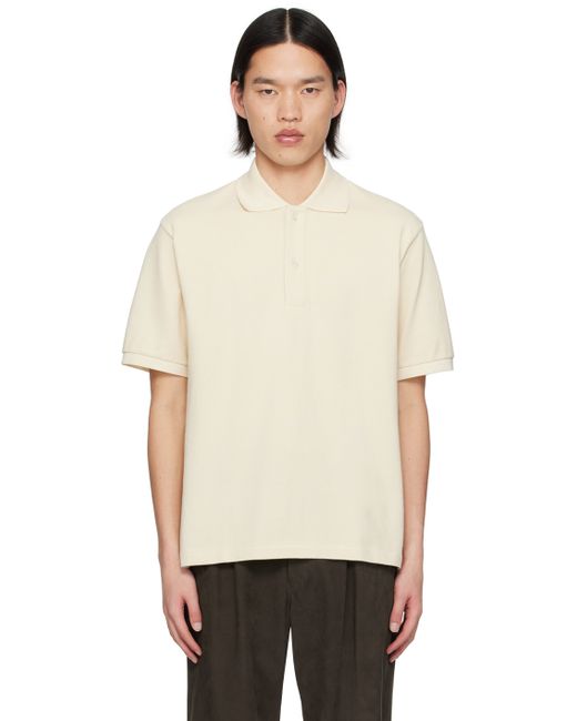 Auralee Off Button Up Polo