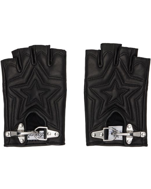 Lanvin Future Edition Quilted Leather Fingerless Gloves