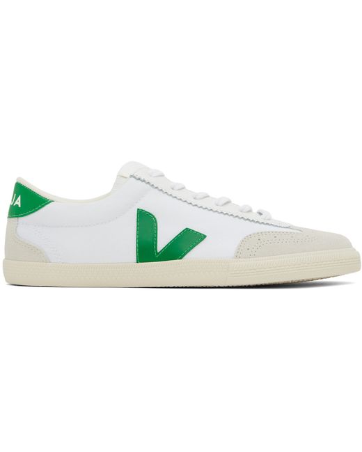 Veja Green Volley Canvas Sneakers