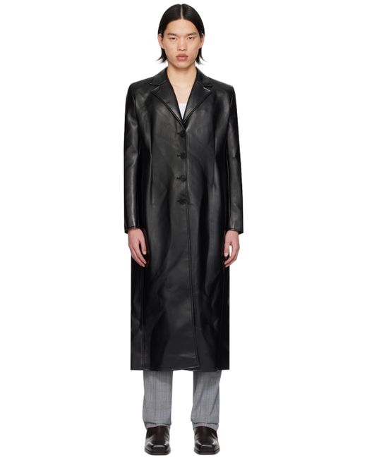 Coperni Button Faux-Leather Coat
