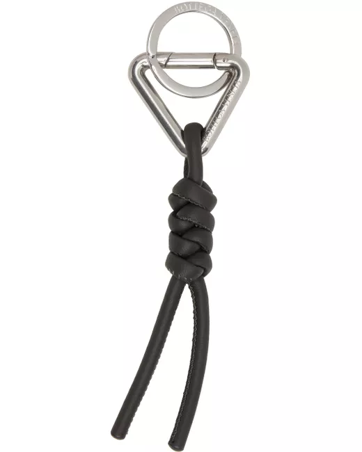 Bottega Veneta Gray Triangle Key Ring Keychain