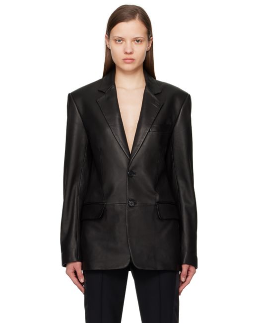 Helmut Lang Tailored Leather Blazer