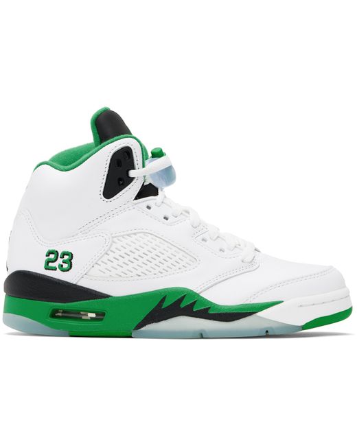 Jordan White Air 5 Retro Sneakers