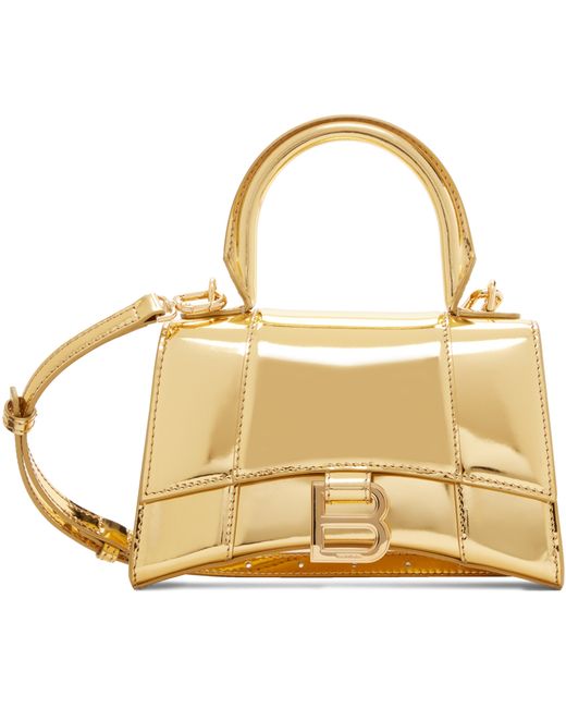Balenciaga Gold XS Hourglass Bag