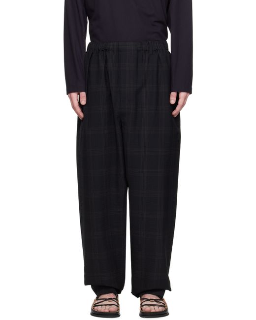 Lemaire Navy Relaxed Trousers