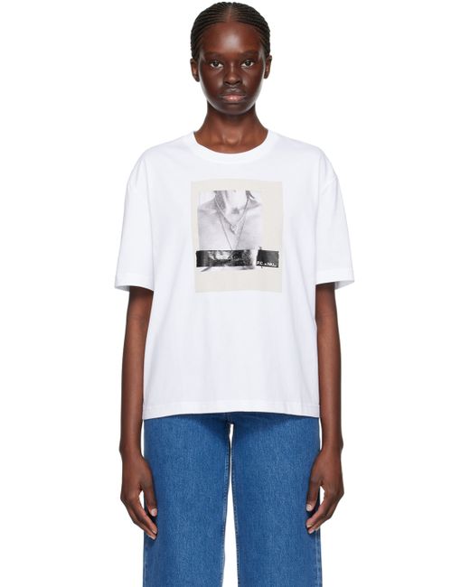 A.P.C. . White Natasha Ramsey-Levi Edition New Heaven T-Shirt