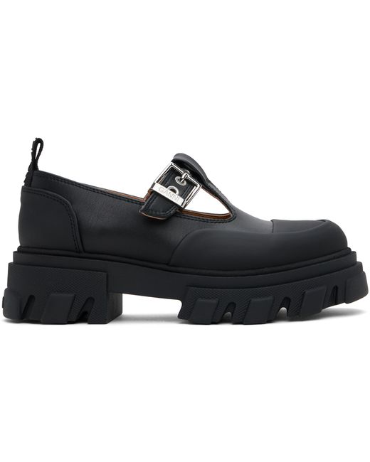 Ganni Cleated Mary Jane Loafers