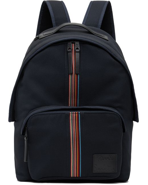 Paul Smith Navy Signature Stripe Backpack