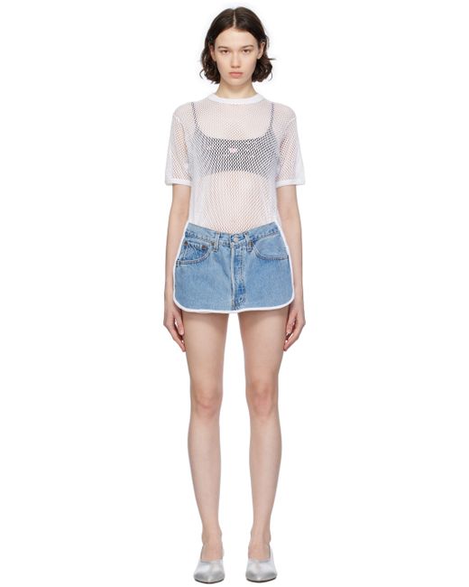 Bless White T-Shorts Minidress