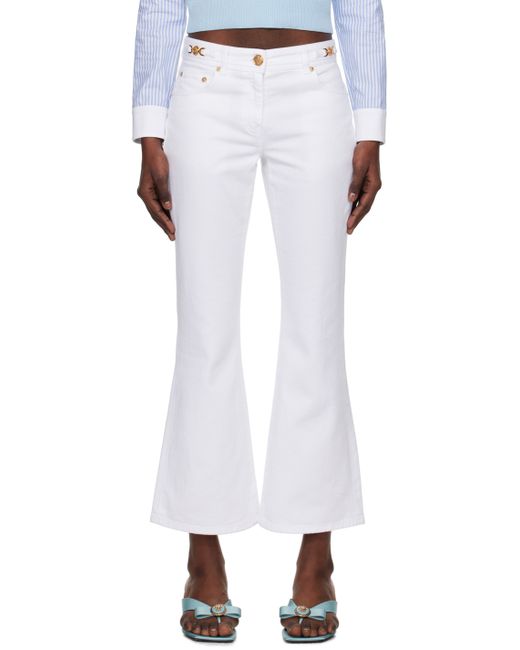 Versace Cropped Flared Jeans