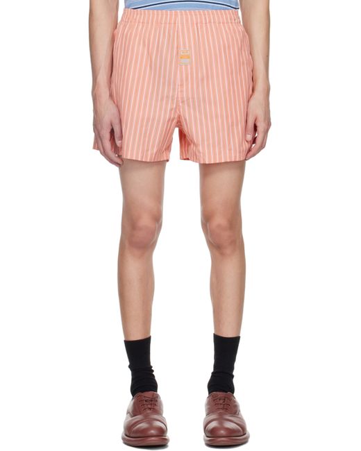 Martine Rose Pink Striped Shorts