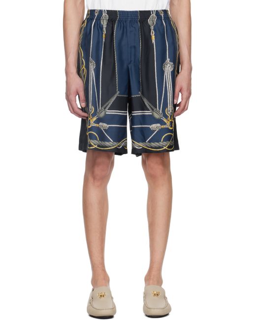 Versace Navy Nautical Shorts