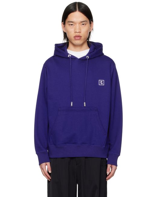 Wooyoungmi Navy Patch Hoodie