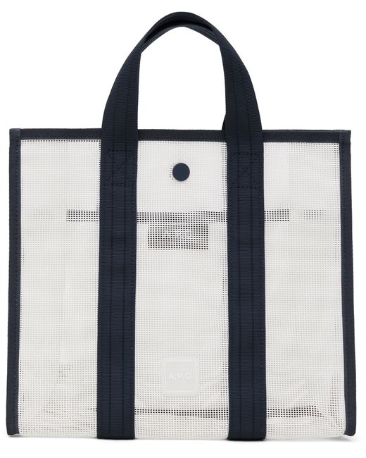 A.P.C. . White Louise Small Tote
