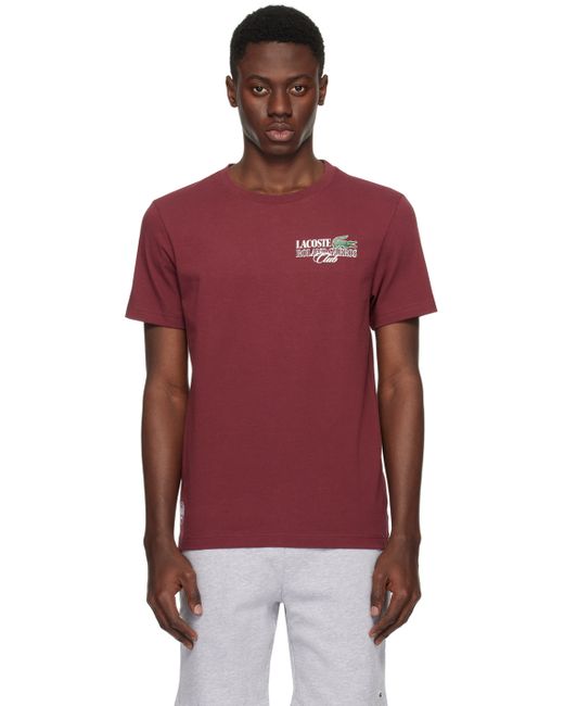 Lacoste Burgundy Roland Garros Edition T-Shirt