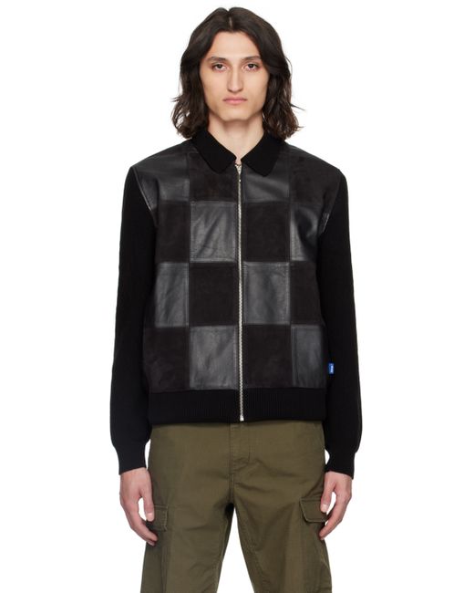 Awake Ny Checkered Leather Jacket