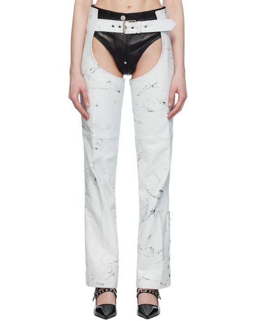 Vaquera Distressed Leather Pants