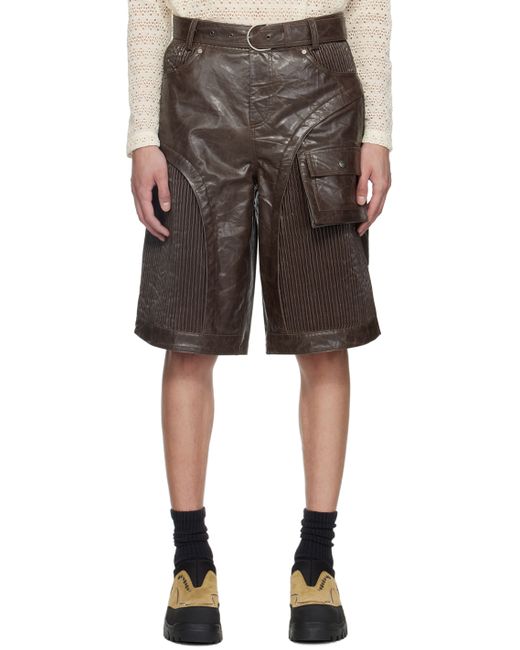 Andersson Bell Sunbird Faux-Leather Shorts