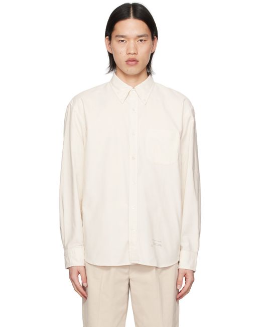 Gant 240 Mulberry Street Off-White Printed Shirt