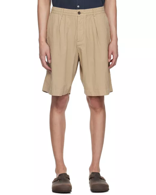 Universal Works Taupe Pleated Shorts