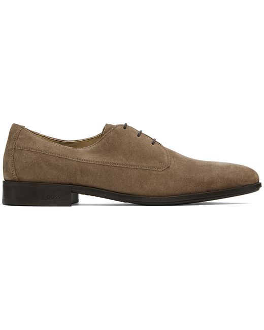 Boss Taupe Lace-Up Derbys