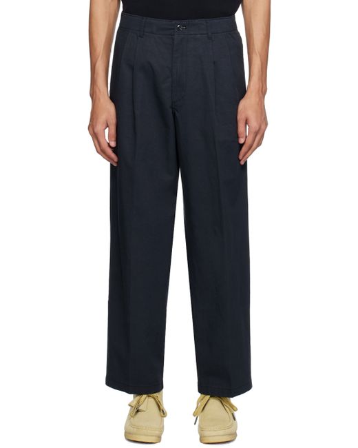 Pottery Navy Two Pleated Trousers