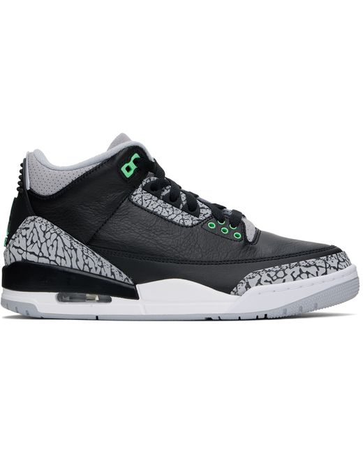 Jordan Black Air 3 Retro Sneakers