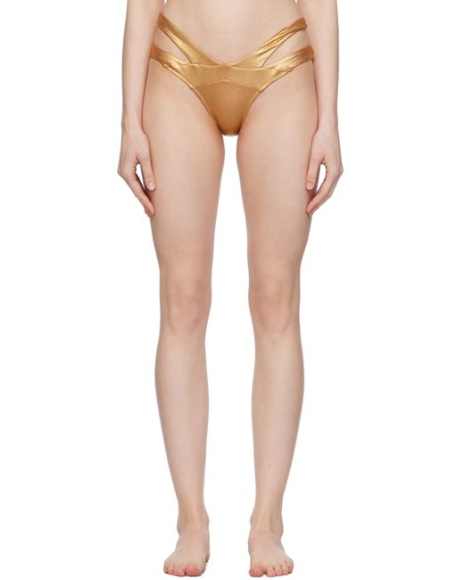Agent Provocateur Gold Mazzy Bikini Bottom