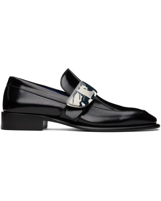 Burberry Leather Shield Loafers