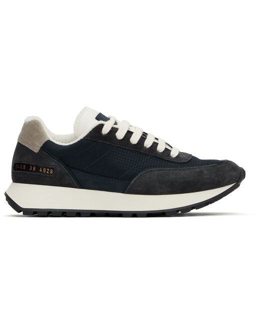 Common Projects Navy Black Track Classic Sneakers