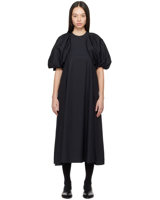 Noir Kei Ninomiya Puff Sleeve Midi Dress