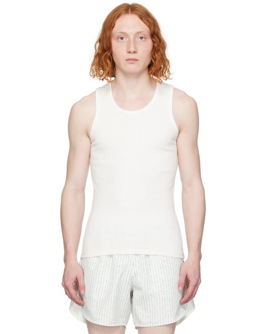 Recto Off Jacquard Patch Tank Top