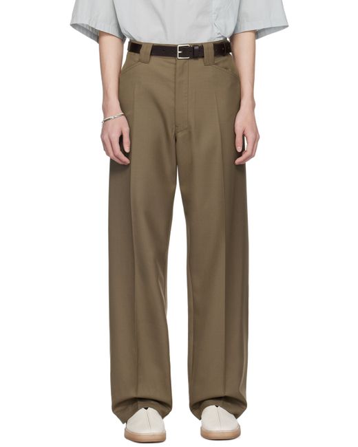 Lemaire Taupe Straight Trousers