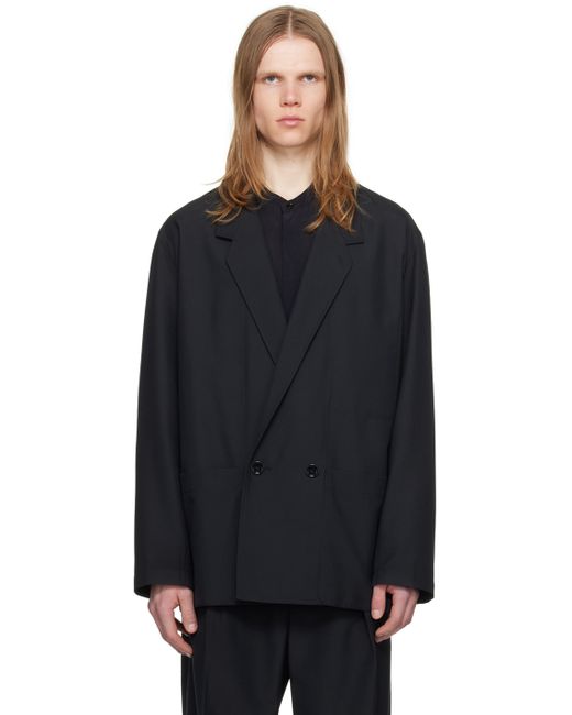 Lemaire Navy Double Breasted Blazer